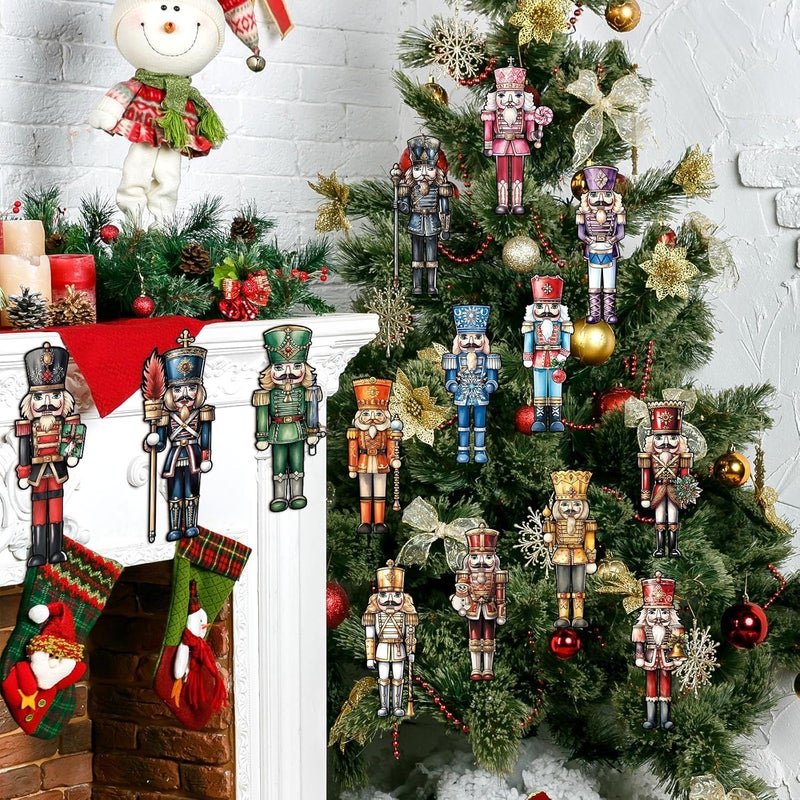 Simgoing 40Pcs Christmas Fuzzy Velvet Coloring Posters Christmas Crafts DIY Project Xmas Fuzzy Felt Coloring Arts Xmas Snowman Gingerbread Posters for Family Craft Gifts Party Favor(Nutcracker) - Image 5